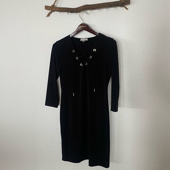 CK black midi dress - Picture 2 of 4